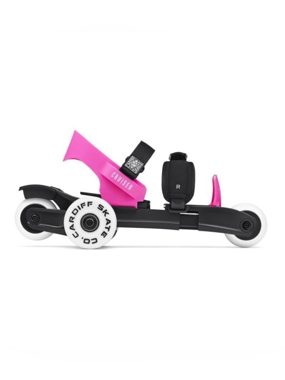 Cardiff Skate Co. Youth Cruiser Skates Hot Pink/Black Youth Fits sizes 30-37 EU